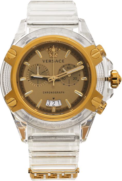 versace transparent watch|versace swiss made watch price.